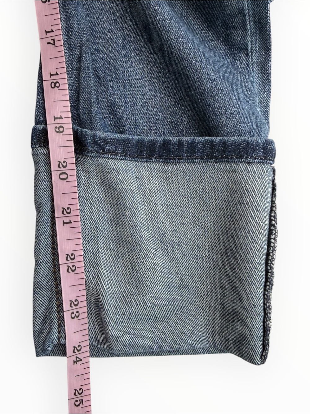 HUDSON Blue Denim Cuffed Ankle Leg Muse Skinny Jeans Size 26 - Picture 11 of 11